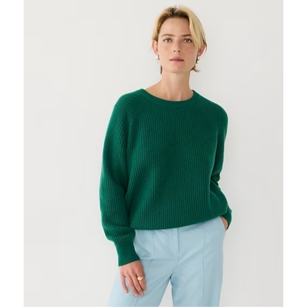 RARE! NWT - J.Crew Ribbed cashmere oversized sweater - XS - Picture 6 of 7